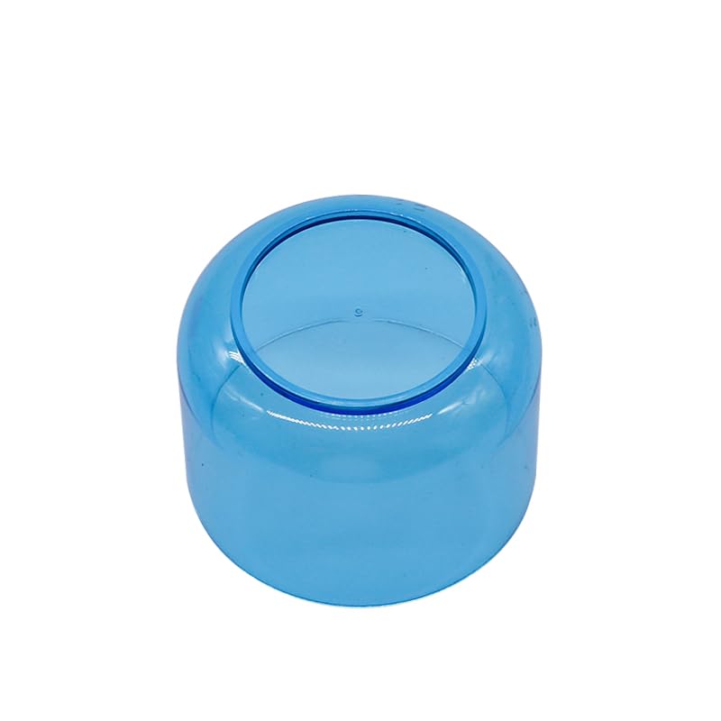 Colorful Plastic Autoclavable Holder Round Cleaner Soaking Box with Cover Filter (Blue)