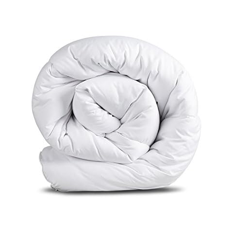 Sleep&Snuggle Luxurious Hollowfibre Anti-Allergy Duvet/Quilt-Superior soft touch Pure poly-cotton casing, Hypoallergenic, Lightweight Duvet (15 Tog, Double) Cover
