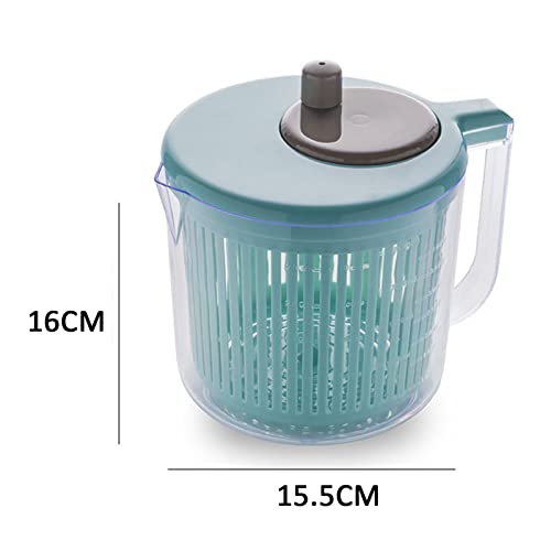 Hedtec Dryer Household Salad Spinner Non Slip Vegetables Dryer Fruits Salad Spinner Manual Vegetables Salad Spinner Kitchen Tool Accessories Filter Kitchen #TOP5