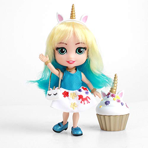 The Loyal Subjects Emma muñeca con cupcake 5.5 pulg miniatura 2