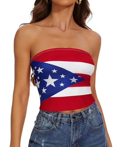 Image of Summer Tube Tops Basic Crop Tops for Women Strapless Tank Casual Tunics Sexy Short Shirts 2026