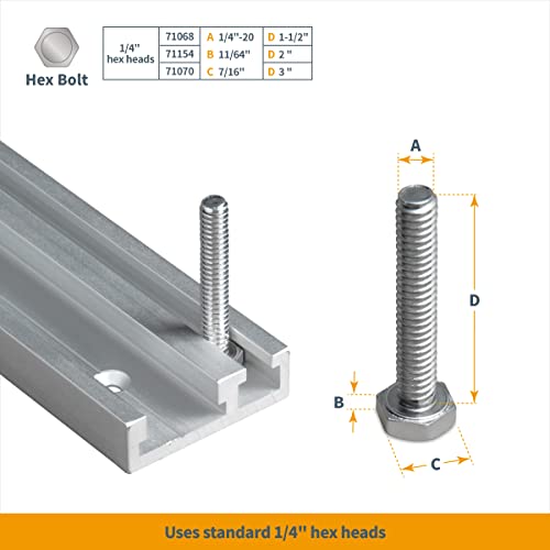 POWERTEC 71365 Combo T-Track and Miter T-Track, 48" by POWERTEC - Image 3