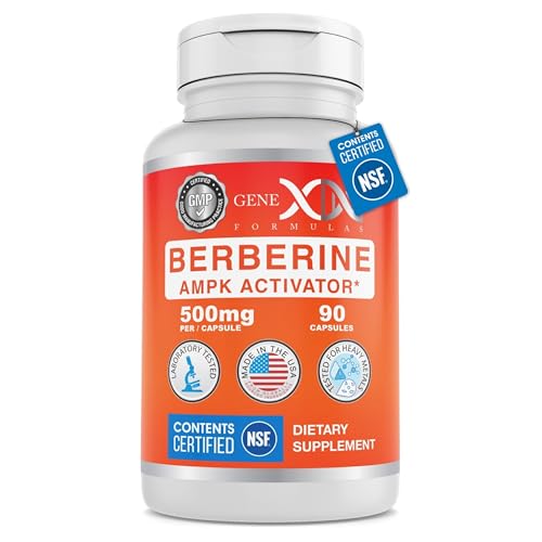 Genex Formulas Berberine HCl NSF Certified Supplement