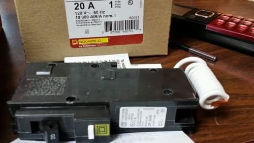 Square D Homeline HOM120CAFI NIB 20 Amp 120 Volt Arc Fault Circuit Breaker NIB