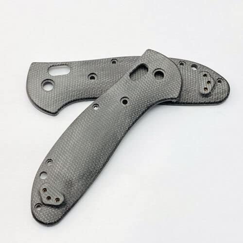 2Pc Handle Patch Custom Micarta Scales For Benchmade Griptilian 551 Knife (Black) #TOP1