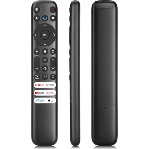 ANYUAN Replacement Only for TCL Google TV Remote Control RC813 Compatible with TCL QM8/QM7/S5/S4/S3/Q7/Q6/Q5 4K UHD HDR LED QLED QD-Mini LED Full-HD Smart TVs