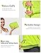 FitsT4 Sports Damen Fahrradjacke Radfahren Laufen Jacken Leichtgewicht Wasserabweisend Windbreaker Wanderjacke Reflektierend Trekking Regenjacke mit Kapuze,Fluorescent Gelb,L