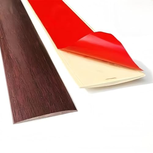 NuoNxuo 床 見切り 材 床接合ストリップ PVC 縫い目隙間カバーストリップ 長さ10m 幅4cm 5cm 7.6cm 滑り止め 防水 防湿 防錆 長持 多用途 出入り口の敷居ストリップ 木目 ステップエッジトリムストリップ(I,幅76mm)