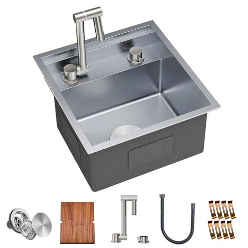 TORVA RV Kitchen Sink, 16 x 17 x 9 Inch