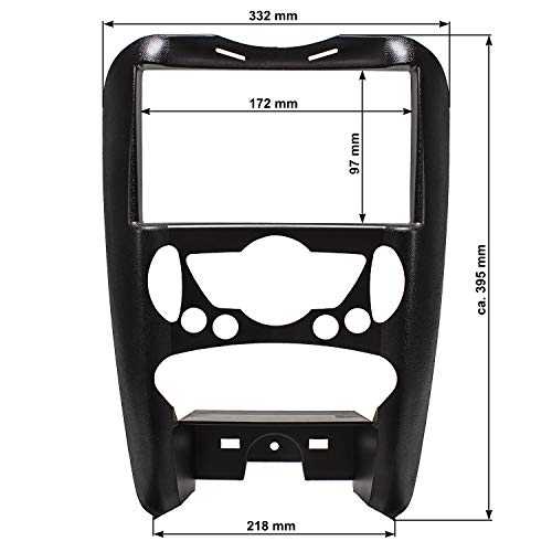 Tomzz Audio 2404-044 Doppia lunetta radio din 1din...