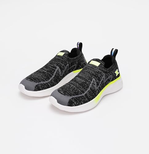 Image of XTEP Running Shoes for Women Breathable Knitted Pull On Sports Walking Shoes Lightweight Casual Sneakers