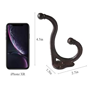 Brasstarcastirondoublewallhookshangersdecorativewallmountedcoathookrusticcastironantiquereplicarustcolorptzy22102 Urban Country Home Decor Brasstar cast iron double wall hookshangers decorative wall mounted coat hook rustic cast iron antique replica rust color ptzy221 02 urban country home decor