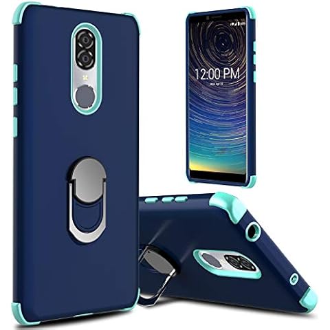 Coolpad Legacy Case, lovpec Ring Magnetic Holder Kickstand Phone Cover Case for Coolpad Legacy 2019 (Navy) Cover