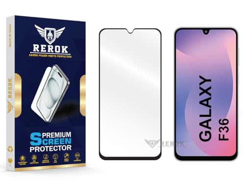 Image of Gorilla Tempered Glass Screen Protector Compatible with Samsung Galaxy F36 [Pack of 1] | Edge-to-Edge, Bubble-Free, Case Friendly, Easy Installation Kit