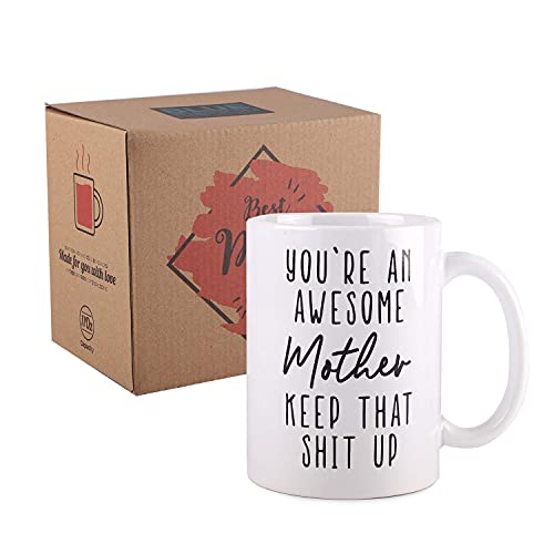 Taza de cerámica para café 15 oz en caja decorativa miniatura 2