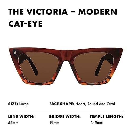 Prive Revaux The Victoria Modern Cat Eye Sunglasses – Handcrafted, Polarized Lenses with 100% UV Protection – For Women2