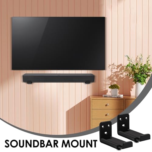 Soporte de barra de sonido extensible regulable para pared en cafetería y comercio 2