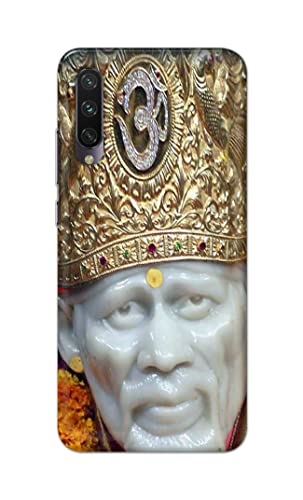 Image of PRINTFIDAA Sai Baba Lord Shiridi Great God Hinduism Hindu Religious Printed Designer Hard Case for Mi A3 / Mi CC9e Back Cover -(e) RPM1005