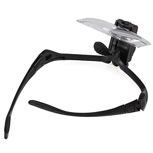 Logyues 5群拡大鏡 9892B レンズ交換調整付き LED拡大鏡 手動読み取り操作