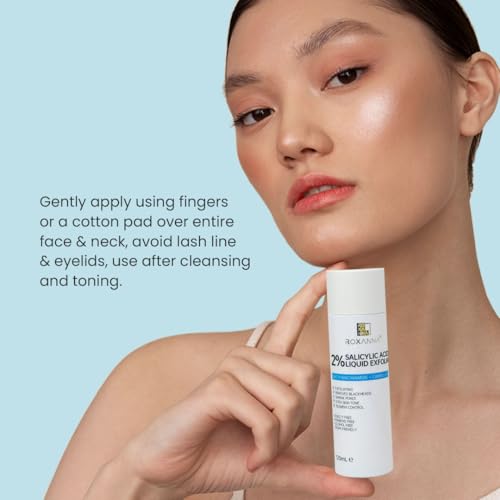 Roxanna 2% BHA Liquid Chemical Exfoliant - Face Exfoliating Peel Fights Blackheads & Enlarged Pores - with Salicylic Acid & Niacinamide, Even Skin Tone, Blemish Control - 120 ml - Image 6