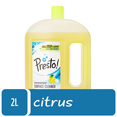 Image of Toilet Cleaner - 1 L (Pack of 2) & Amazon Brand - Presto! Disinfectant Floor Cleaner Citrus, 2 L