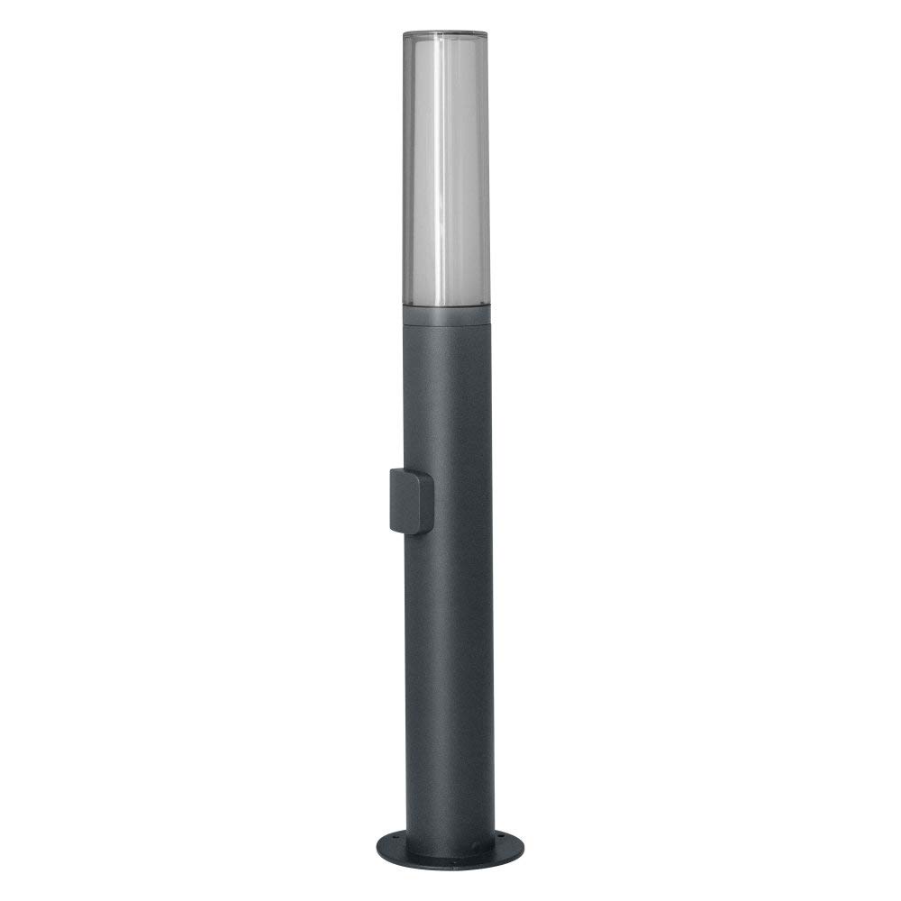 LEDVANCE Luce da esterno Smart LED, piantana con tecnologia WiFi, luce da esterno, colori RGB modificabili, dark gr. Alluminio, 60 cm, compatibile con Google e Alexa Voice Control, SMART+ WIFI FLARE