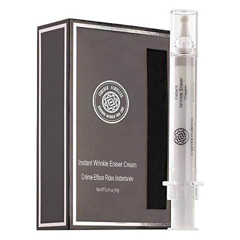 Forever Flawless Diamond infused Instant Wrinkle Eraser Cream. Formulated to Minimize Wrinkles and Fine-Lines and Battle the Aging Process. For a Flawless Appearance. Cover