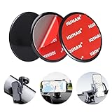 Dashboard Pad Mounting Disk for Suction Cup Mount, 2pcs Adhesive Disc for Car Phone Holder Base, Large Sticky Plastic Dsk Replacement for Garmin GPS, Sat Nav, Tablet, Cellphone Bracket - 95mm (3.74')