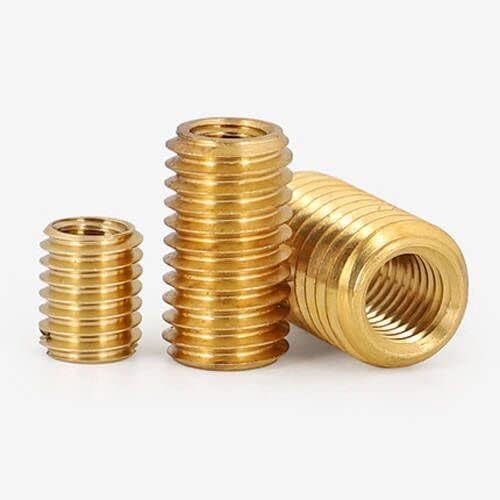 1Pcs M12 Brass Inner Outer Teeth Conversion Nut Reducing Nuts Thread Repair Braces Thread Sheath Sleeve - (Size: M12-M16-20mm (1Pcs))