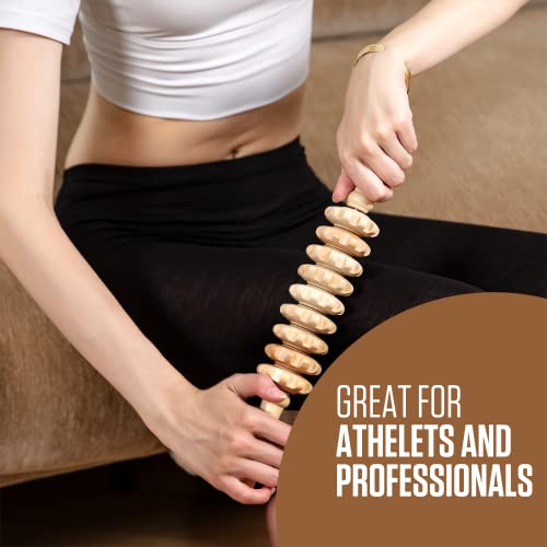 Vivacious 5Pcs Wood Therapy Massage Tools With User Manual - Professional Maderoterapia Kit Colombiana, Wooden Lymphatic Drainage Massager Tools For Body Shaping, Muscle Pain Relief, & Body Contouring #TOP6