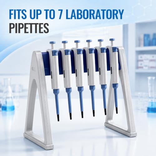 Image of Laboratory Pipette Stand 7-8 Place Pipettor Rack, Stable A Shaped