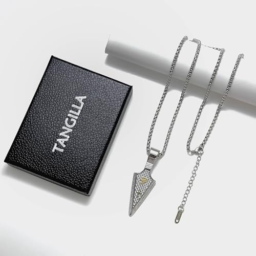 Eye of Horus Arrowhead Necklace Egyptian Protection Ankh Cross Amulet Pendant on 24+2″ Stainless Steel Adjustable Chain3