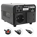 transformador 110 para 220v 800w Ahorro de espacio, fácil de almacenar en una caja de herramientas o caja de brazo, el diseño ultracompacto y liviano es perfecto para vacaciones, viajes de negocios y campamentos.