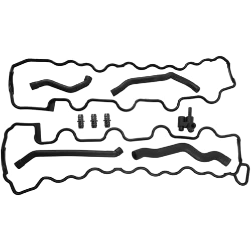 Image of Engine Valve Cover Gasket Set Replace 1179901578 1120180209 1120180382 | Compatible with Mercedes-Benz ML320 ML350 SL500 CLK320 CLK430 C240 C280 E320 E430 E500 S350 S430 S500 S55 AMG 1998-2008