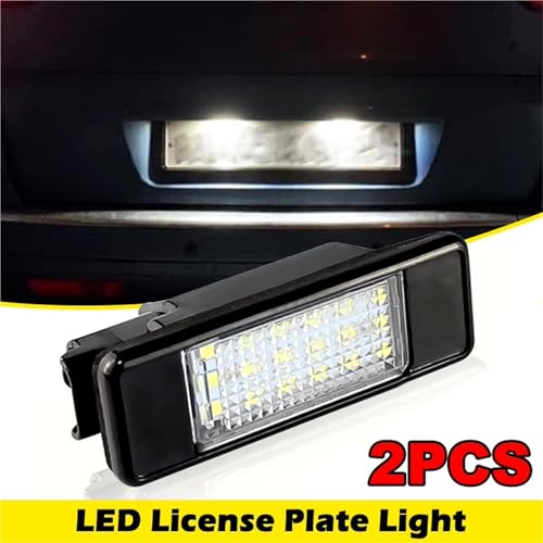 Luz de matrícula LED Canbus para Peugeot 207CC 307 308 y 3008 6