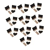 WRITWAA 30 juegos de Mensaje de Madera Tablero de Doble Cara para Escritura con Tiza Tableros de Mensajes Reutilizables para Bodas Hogar y Eventos Diseño Estable y Compacto