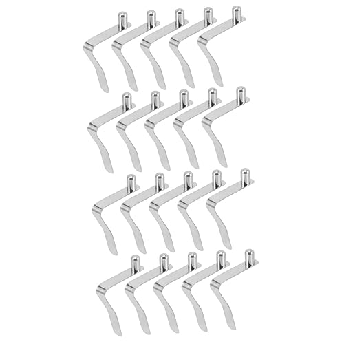 BRIGHTFUFU 2sets Spring Buckle Snap Clip for Tent Pole v Shape Shrapnel Boat Buckle Kayak Spring Clip 10pcs*2