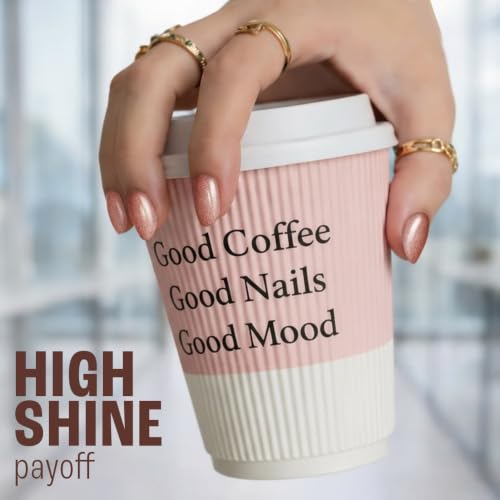 Image of Lakme 9 to 5 Overtime Shine Nail Polish - Coffee Edit-12 Toffee Crunch 6ml