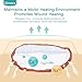 Dimora Calcium Alginate Wound Dressing, 4'' x 4'' Patches,10 Individual Sterile Pads, Soft and Highly Absorbent Dressing Gauze, Non-Stick Padding