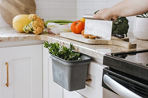 Full Circle Scrap Happy Food Scrap Collector And Freezer Compost Bin, Slate #TOP5