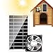 Generic 5 PCS Ventilatore per soffitta ad energia Solare | Ventilatore da Tetto con Pannello Solare da 30 W | Ventilatore Portatile da Esterno Impermeabile, aspiratore per pollai, Serra, capannone