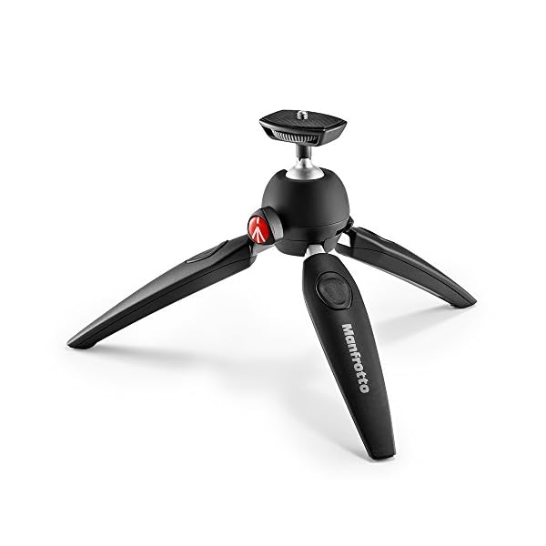 Manfrotto MTPIXIEVO-BK, PIXI EVO 2-teiliges Ministativ für spiegellose Kameras, kompakte Systemkameras, DSLR, Video… – Bild 3