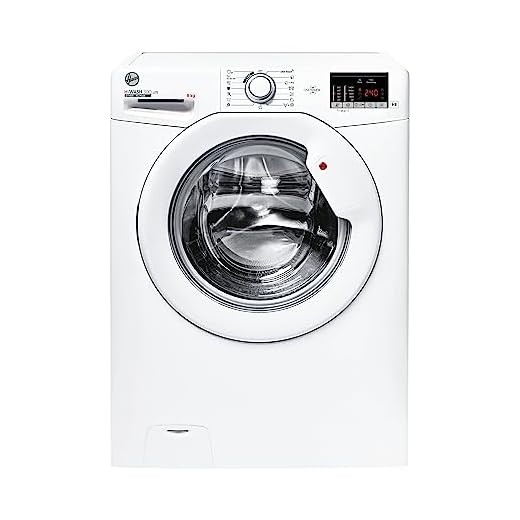 Hoover H-WASH 300 LITE H3W 482DA4-S Lavatrice, 8 Kg, 1400 Giri, Connettività NFC, Allergy Care, Rilevatore Kg, Classe B, 60x52x85 cm, Bianco [Classe di efficienza energetica B]