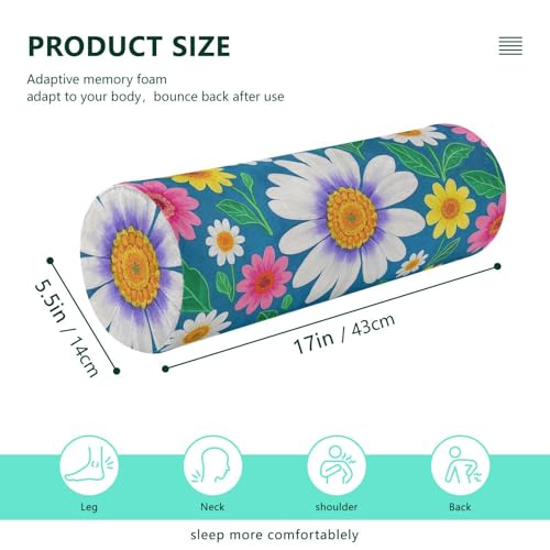 Almohada cilindro espuma viscoelástica tamaño único miniatura 3