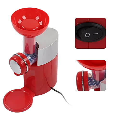 Máquina de Sorvete Vermelha Fácil Limpeza Durável Melhor Sabor Máquina de Fazer Sobremesas de Frutas