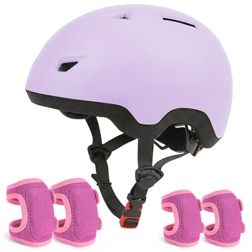 Image of Toddler Helmet and Knee Pads Set for 1-3 Years Old, Kids Bike Helmets with Toddler Knee Pads and Elbow Pads Set, Adjustable Baby Helmet for Balance Bike, Scooter, Tricycle, Bicycle
