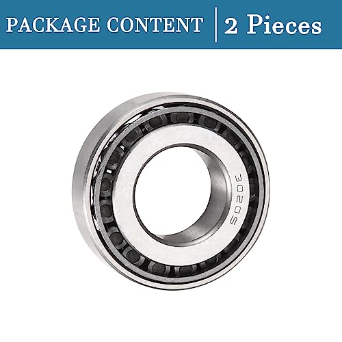 QUARKZMAN 30205 Konisches Rollenlager x 2Stk Chromstahl Kegel und Becher Set für Garten Maschinen und Automobile [25mm x 52mm x 15mm]