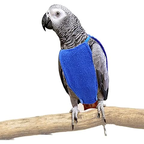 vomvomp Bird Sweater for African Grey Parrots Feather Plucking Amazon Parrots Pigeon Anti Bite Clothes Cover