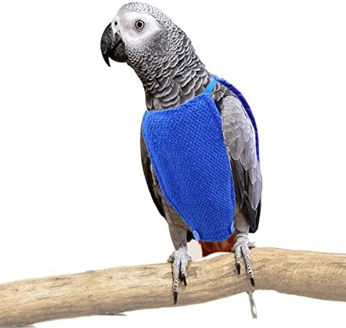 bird harness for african greys: 5 Surprising Picks You Didn't Expect 8 vomvomp Bird Sweater for African Grey Parrots Feather Plucking Amazon Parrots Pigeon Anti Bite Clothes