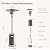 EAST OAK Anti-rust 50,000 BTU Patio Heater for Outdoor Use With Wheels, Double-Layer Stainless Steel Burner and Table Design, Propane Patio Heater for Home and Commercial, Stainless Steel